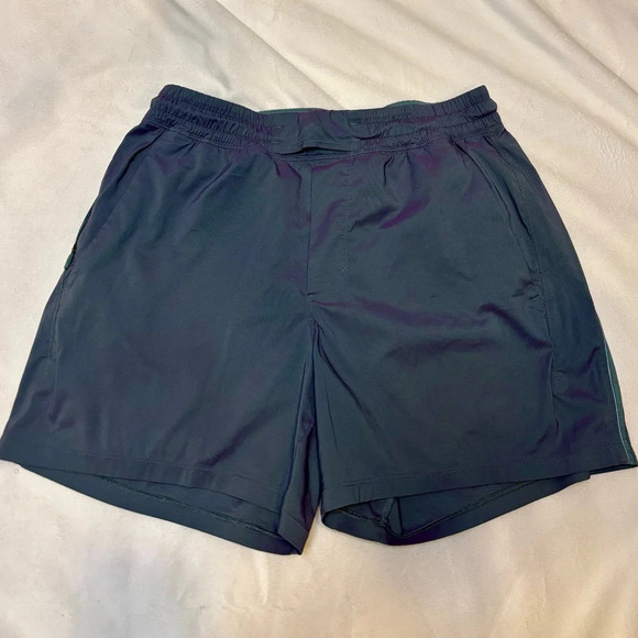 Lululemon Pace Breaker Linerless Short 7” Tidewater Teal/Power Purple - Picture 2 of 6